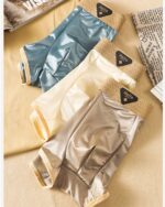 Men's Cool Generation Satin Ice Silk Mid-Rise Boxer Pants Knitted Underwear - Image 9