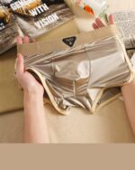 Men's Cool Generation Satin Ice Silk Mid-Rise Boxer Pants Knitted Underwear - Image 11