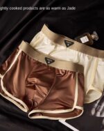 Men's Cool Generation Satin Ice Silk Mid-Rise Boxer Pants Knitted Underwear - Image 17
