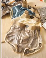 Men's Cool Generation Satin Ice Silk Mid-Rise Boxer Pants Knitted Underwear - Image 12
